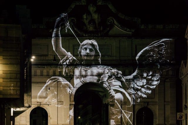 A guardian angel projection