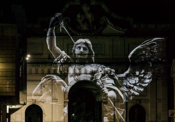 A guardian angel projection